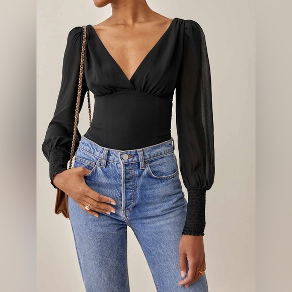 Reformation Black Blouse - Picture 2 of 9